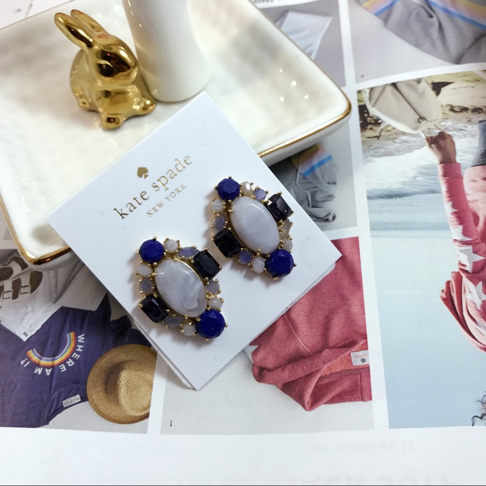 Kate spade elegant vintage marble earring